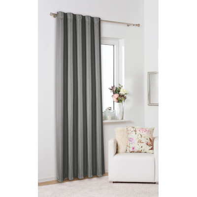 Zasłona z taśmą FAMOUS CHIC 135x270 szary